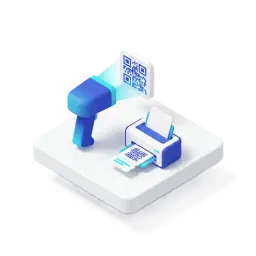 चेक-इन और QR प्रिंटिंग